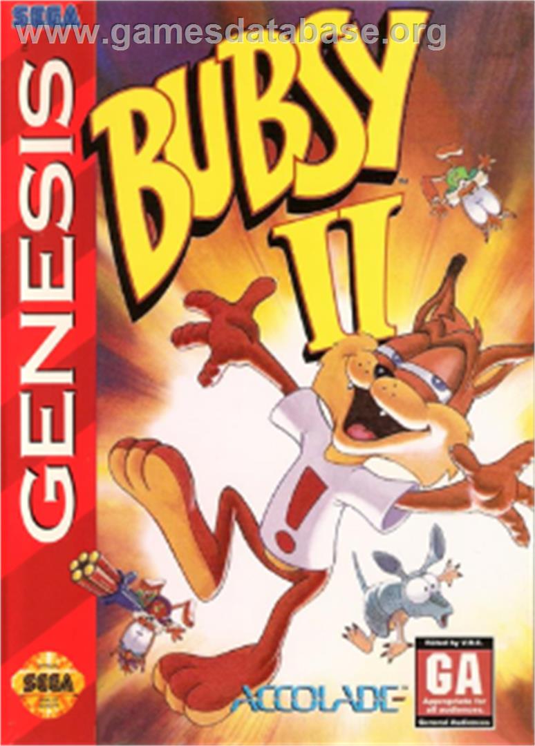 Bubsy 2 - Sega Nomad - Artwork - Box