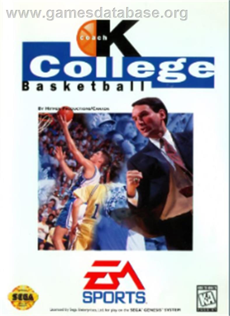 Coach K College Basketball - Sega Nomad - Artwork - Box