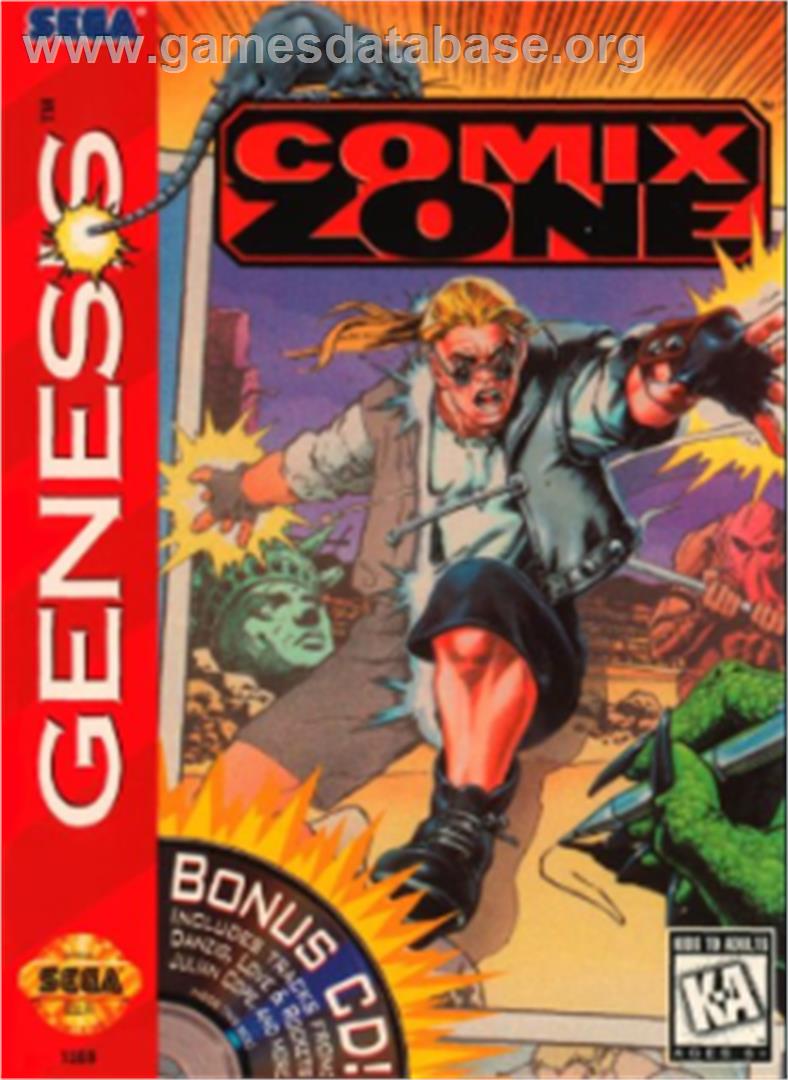 Comix Zone - Sega Nomad - Artwork - Box