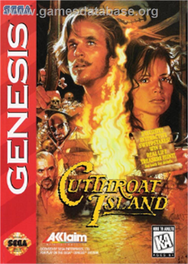 Cutthroat Island - Sega Nomad - Artwork - Box