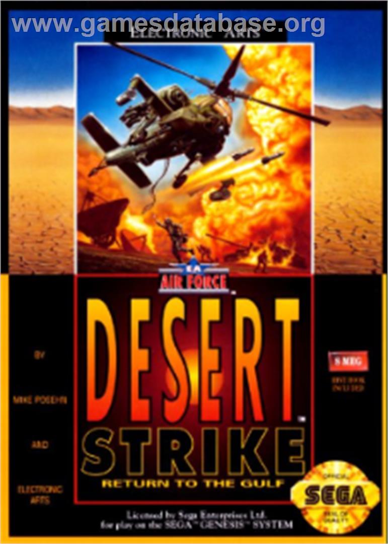 Desert Strike - Return To The Gulf - Sega Nomad - Artwork - Box