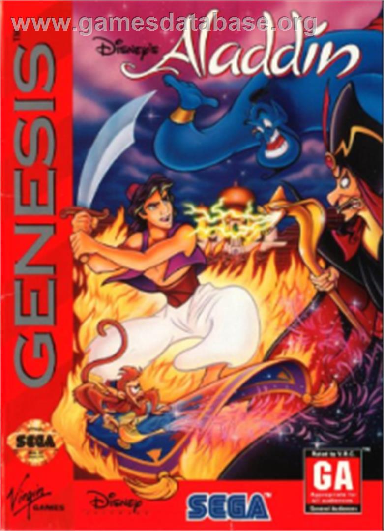 Disney's Aladdin - Sega Nomad - Artwork - Box
