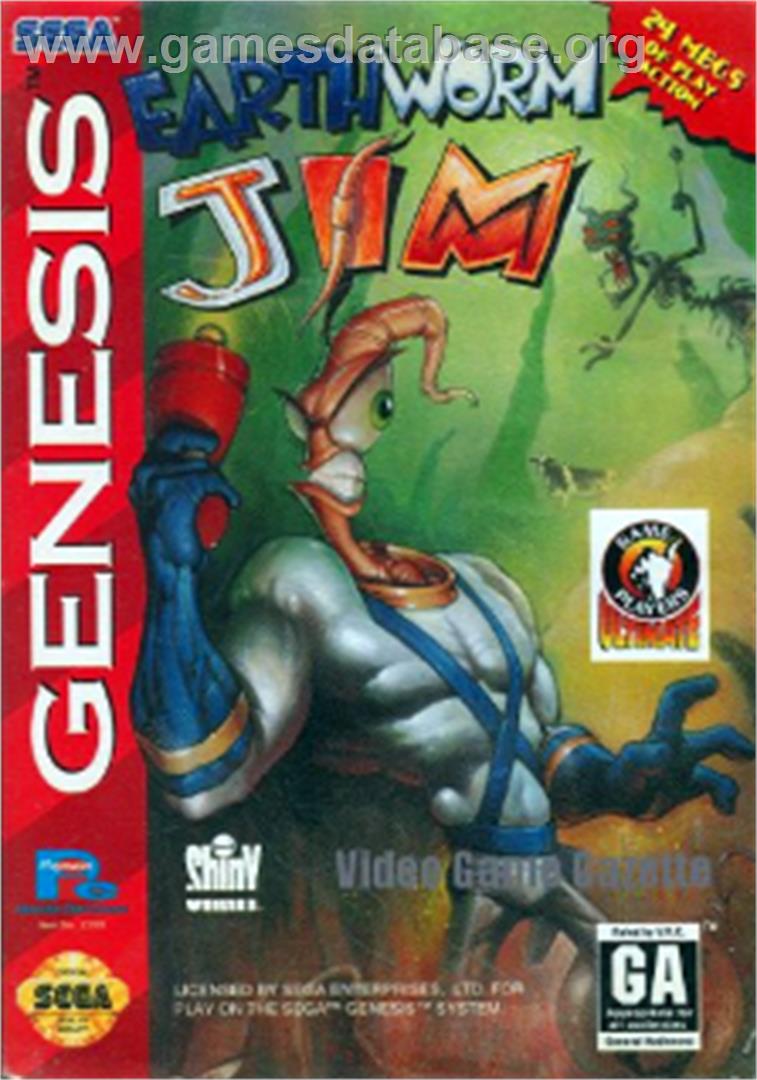 Earthworm Jim - Sega Nomad - Artwork - Box