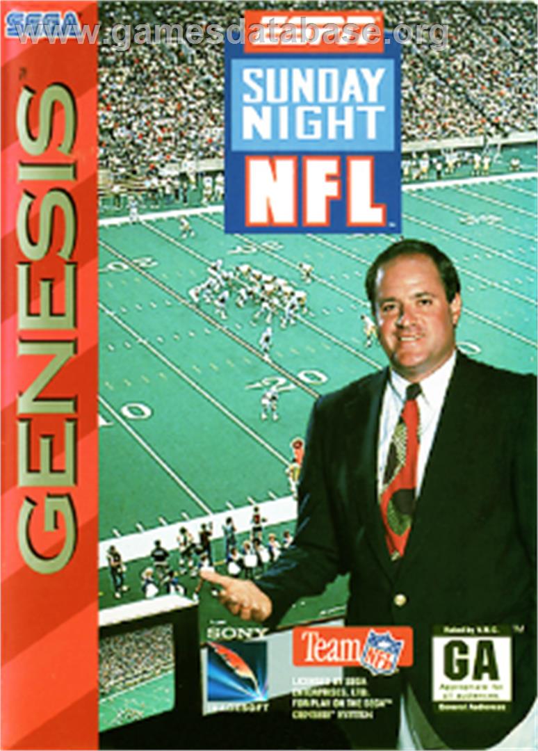 Espn Sunday Night Nfl - Sega Nomad - Artwork - Box