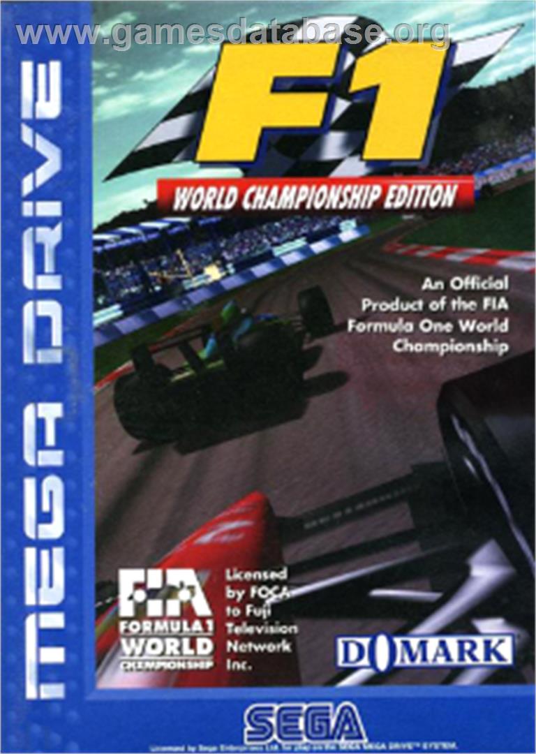 F1 - World Championship Edition - Sega Nomad - Artwork - Box