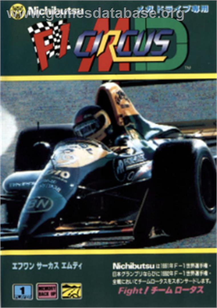 F1 Circus Md - Sega Nomad - Artwork - Box
