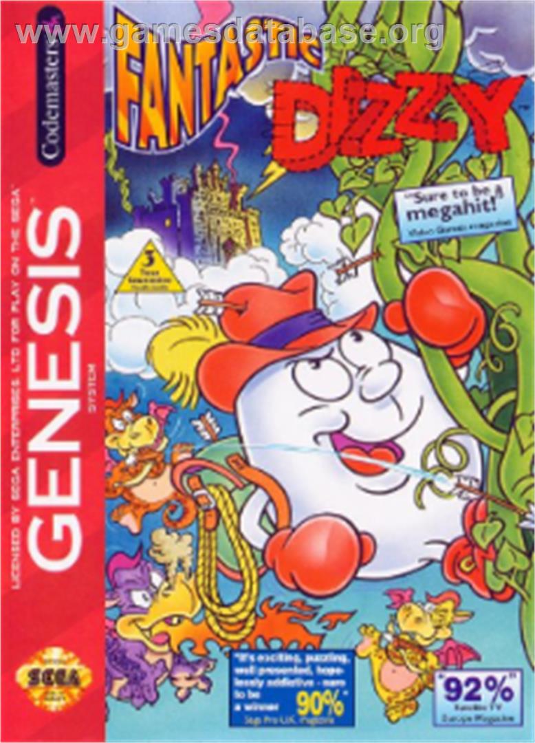 Fantastic Adventures of Dizzy, The - Sega Nomad - Artwork - Box
