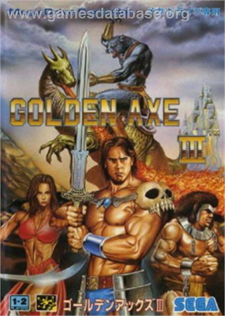 Golden Axe 3 - Sega Nomad - Artwork - Box