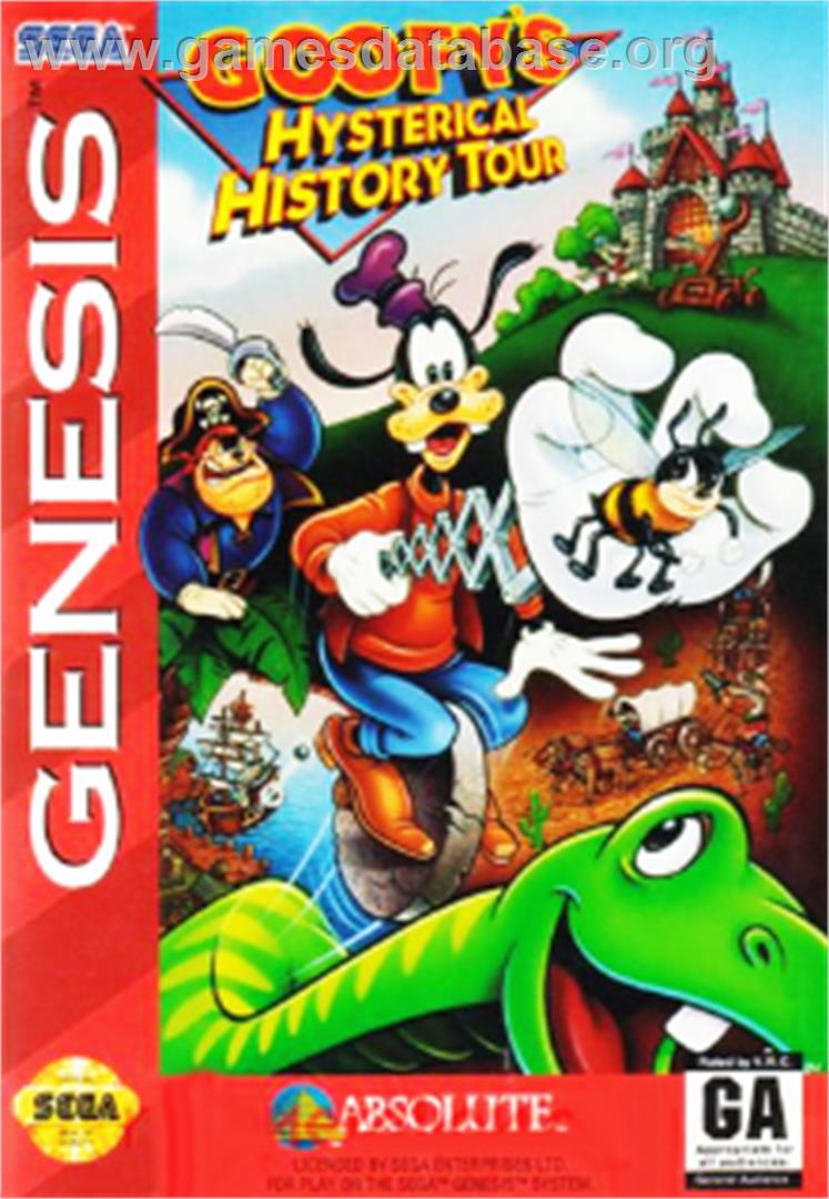 Goofy's Hysterical History Tour - Sega Nomad - Artwork - Box