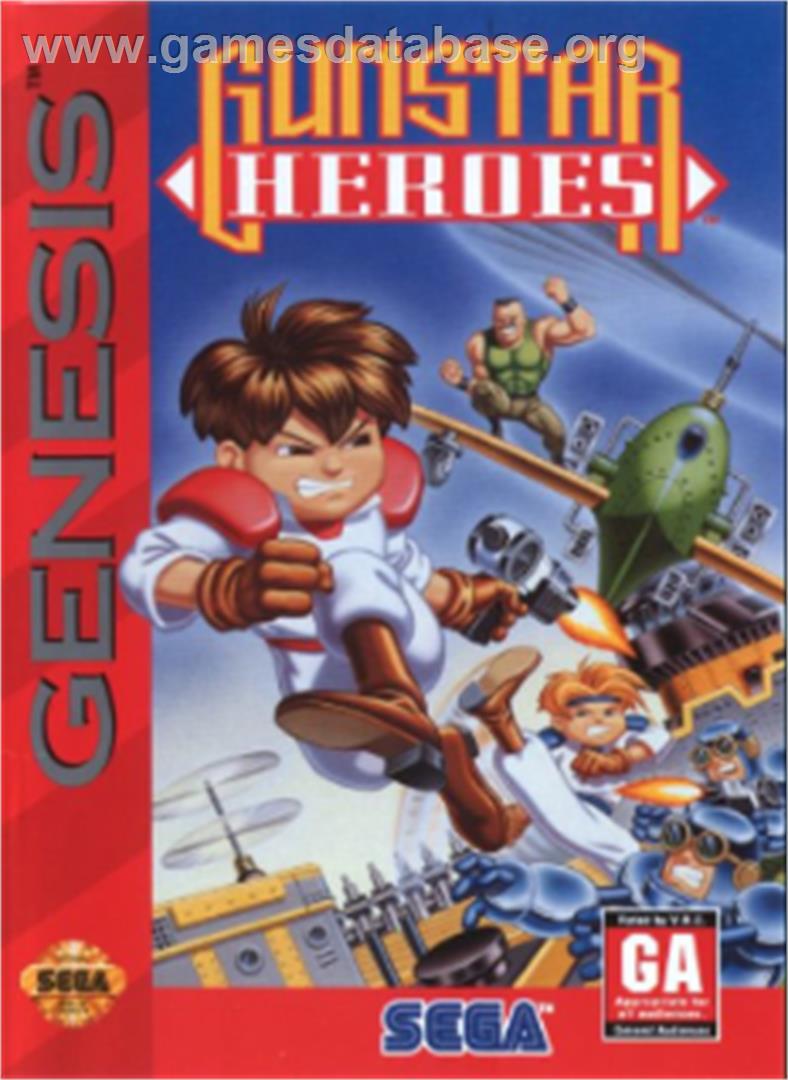 Gunstar Heroes - Sega Nomad - Artwork - Box