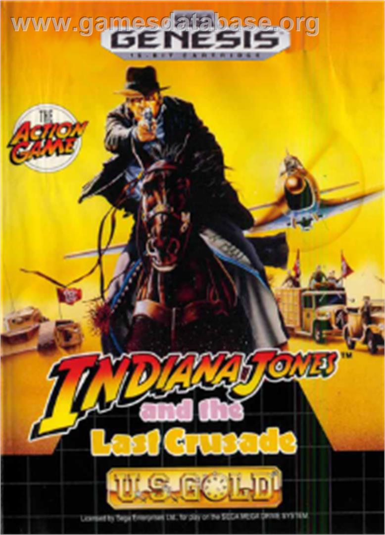 Indiana Jones and the Last Crusade: The Action Game - Sega Nomad - Artwork - Box