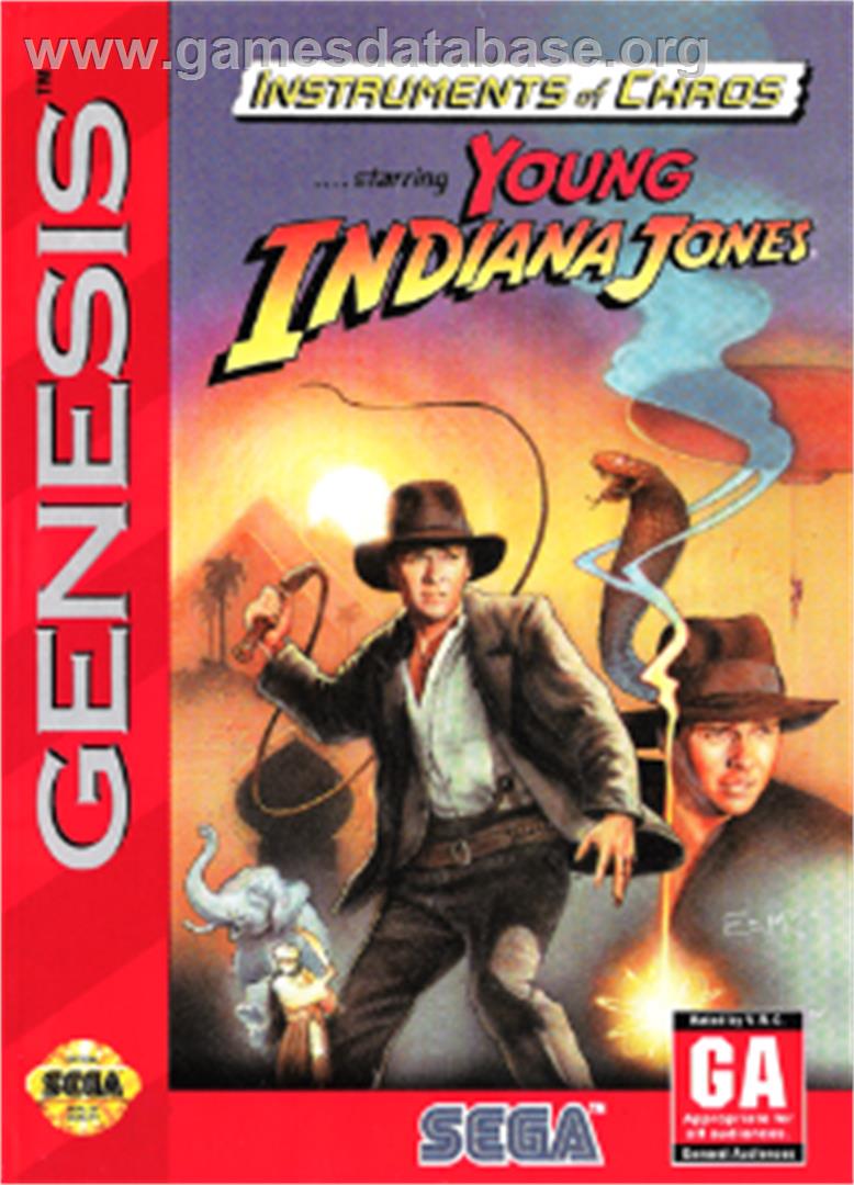 Instruments Of Chaos Starring Young Indiana Jones - Sega Nomad - Artwork - Box