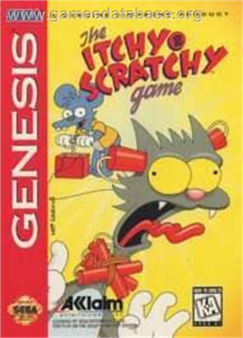 Itchy And Scratchy Game, The - Sega Nomad - Artwork - Box