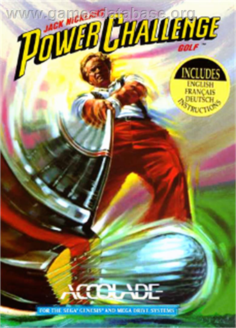 Jack Nicklaus' Power Challenge Golf - Sega Nomad - Artwork - Box