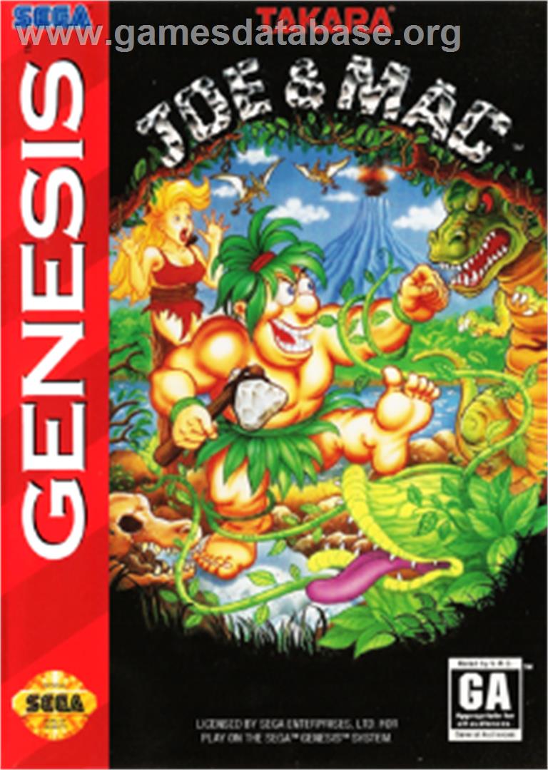 Joe & Mac: Caveman Ninja - Sega Nomad - Artwork - Box