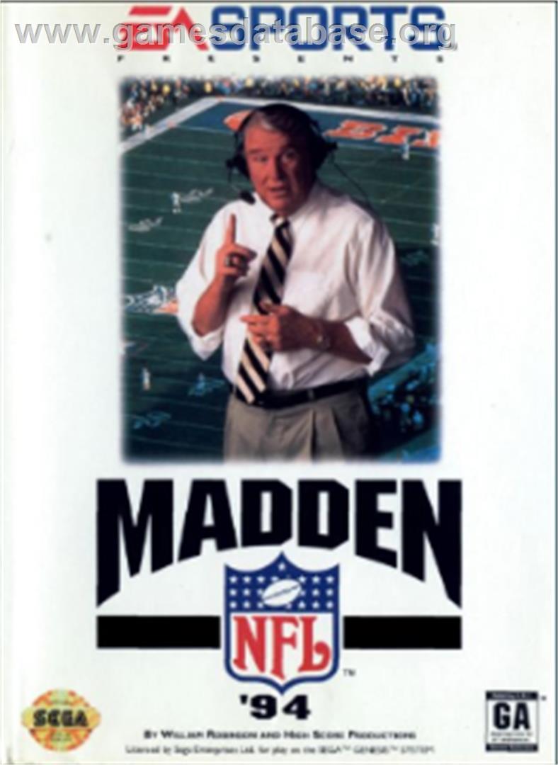 Madden NFL '94 - Sega Nomad - Artwork - Box