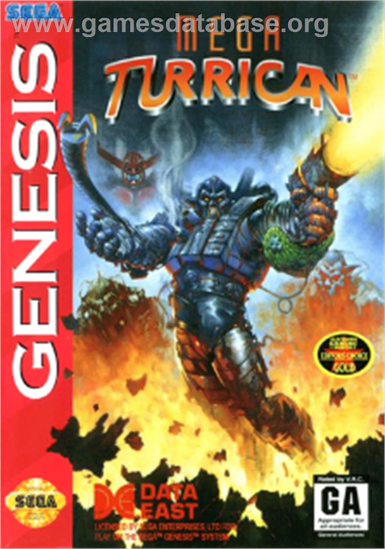 Mega Turrican - Sega Nomad - Artwork - Box