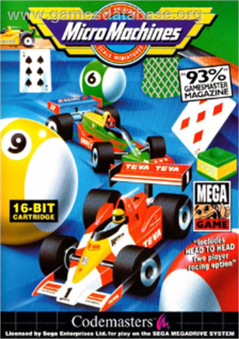 Micro Machines: Turbo Tournament 96 - Sega Nomad - Artwork - Box