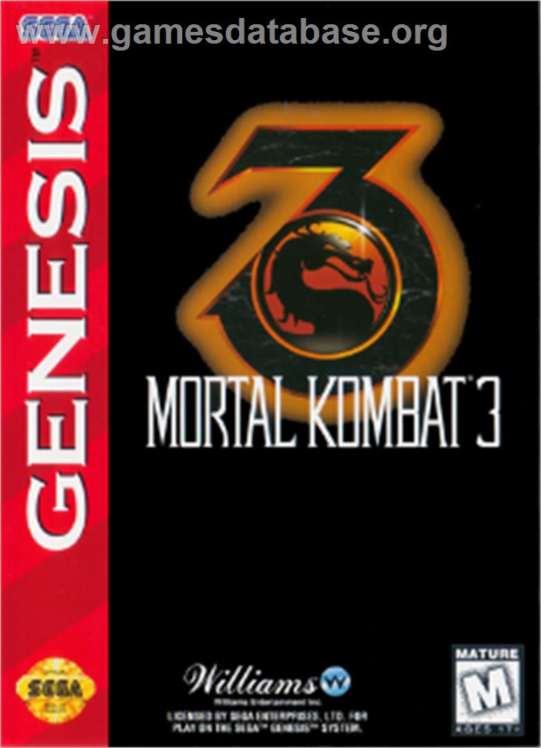 Mortal Kombat 3 - Sega Nomad - Artwork - Box