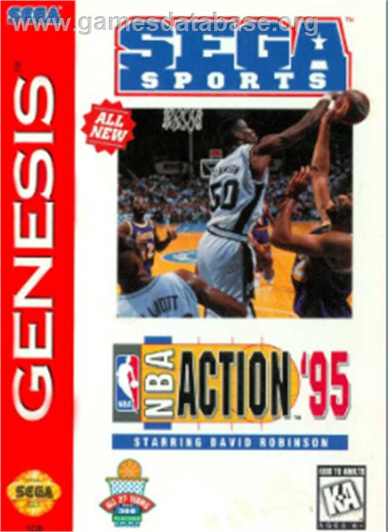 Nba Action '95 Starring David Robinson - Sega Nomad - Artwork - Box