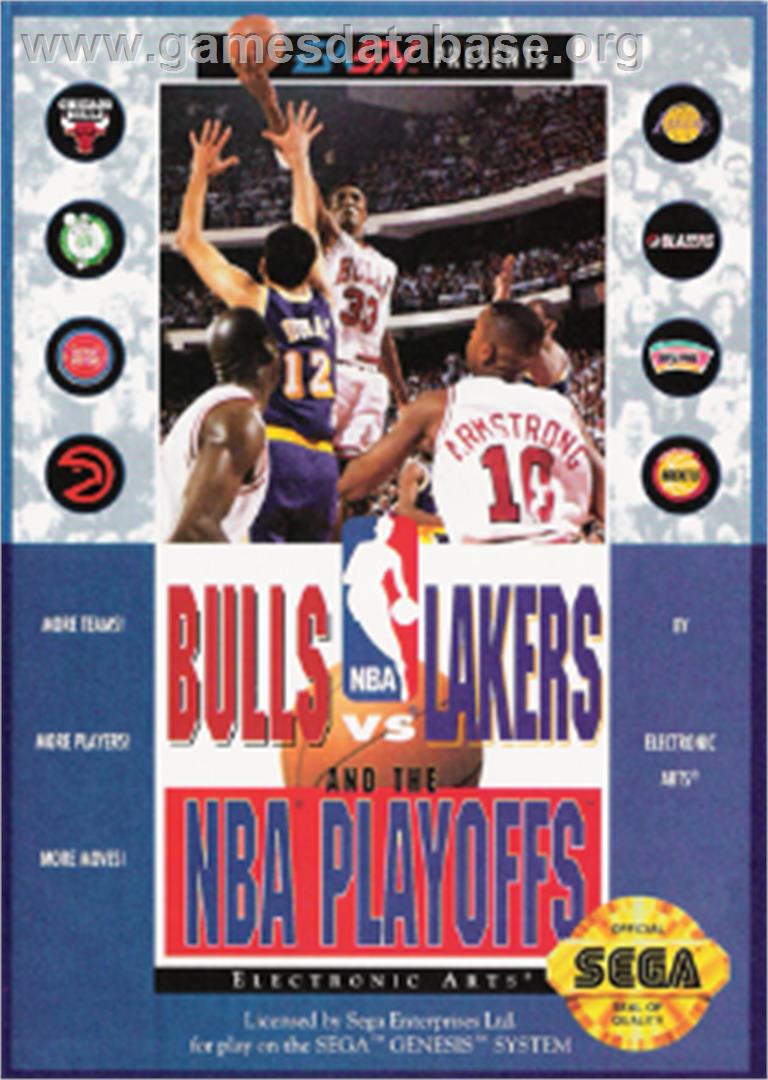 Nba Pro Basketball - Bulls Vs Lakers - Sega Nomad - Artwork - Box