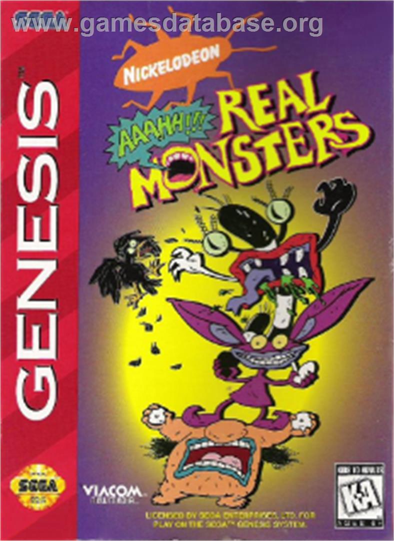 Nickelodeon: Aaahh!!! Real Monsters - Sega Nomad - Artwork - Box