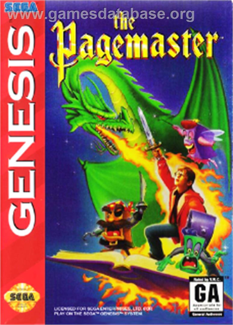 Pagemaster, The - Sega Nomad - Artwork - Box