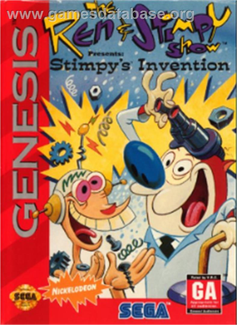 Ren And Stimpy Show Presents - Stimpy's Invention, The - Sega Nomad - Artwork - Box