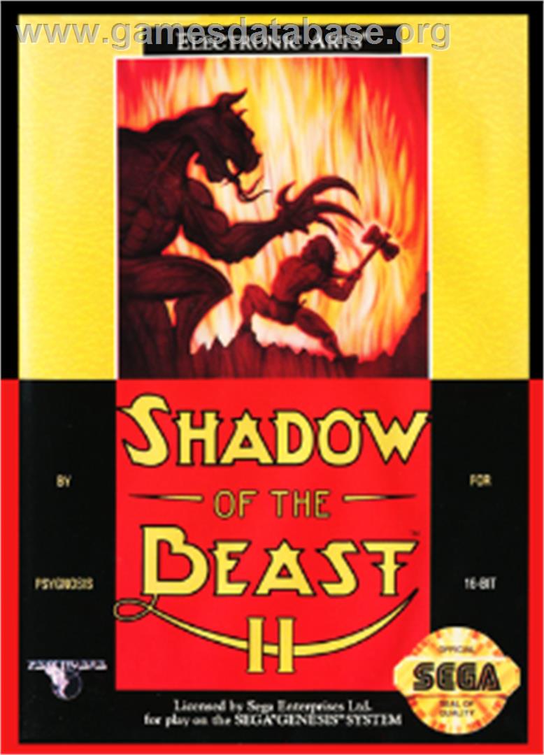 Shadow Of The Beast 2 - Sega Nomad - Artwork - Box