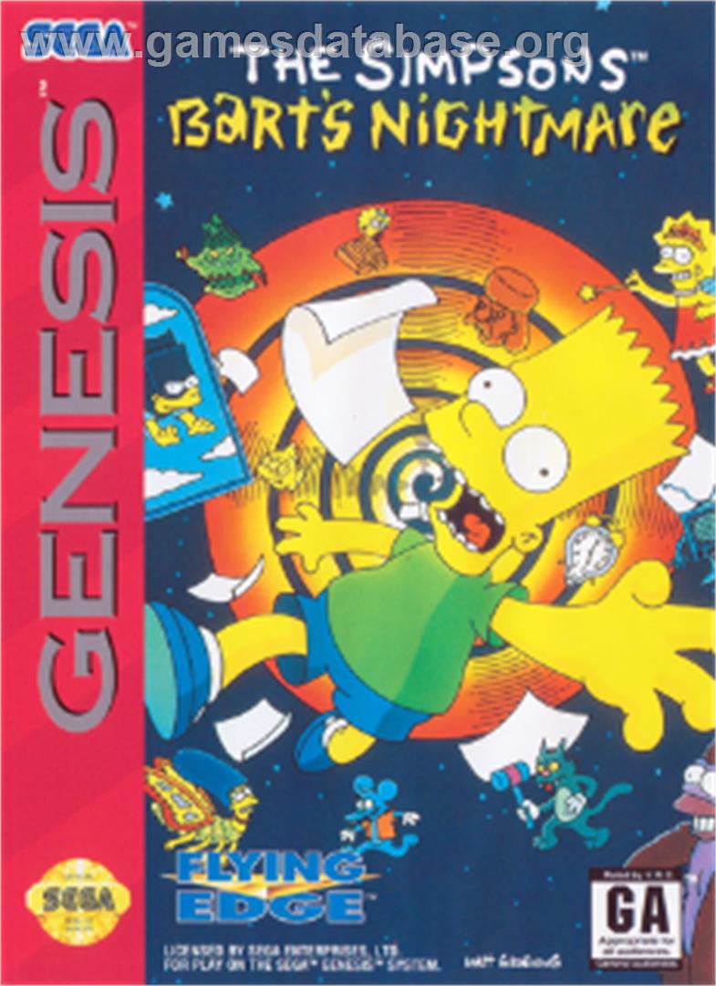 Simpsons, The: Bart's Nightmare - Sega Nomad - Artwork - Box