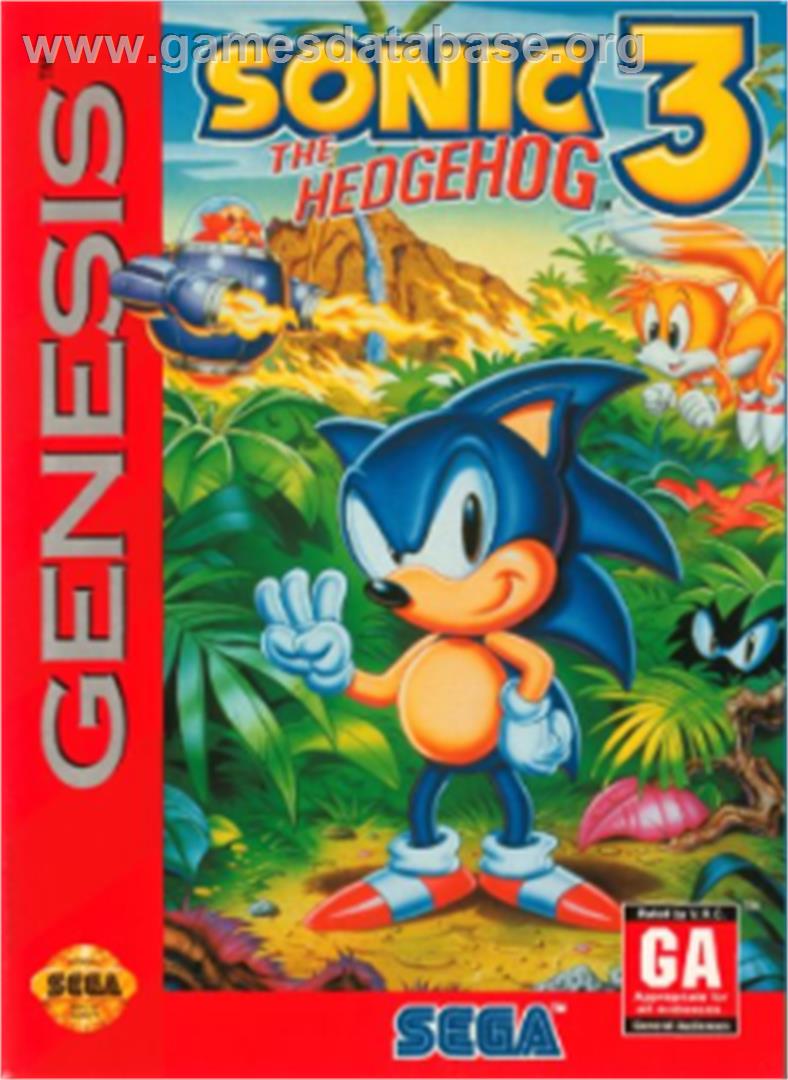 Sonic The Hedgehog 3 - Sega Nomad - Artwork - Box