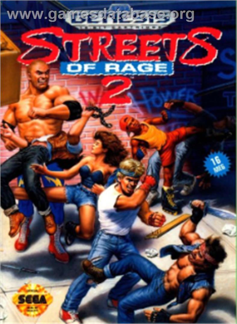 Streets Of Rage 2 - Sega Nomad - Artwork - Box