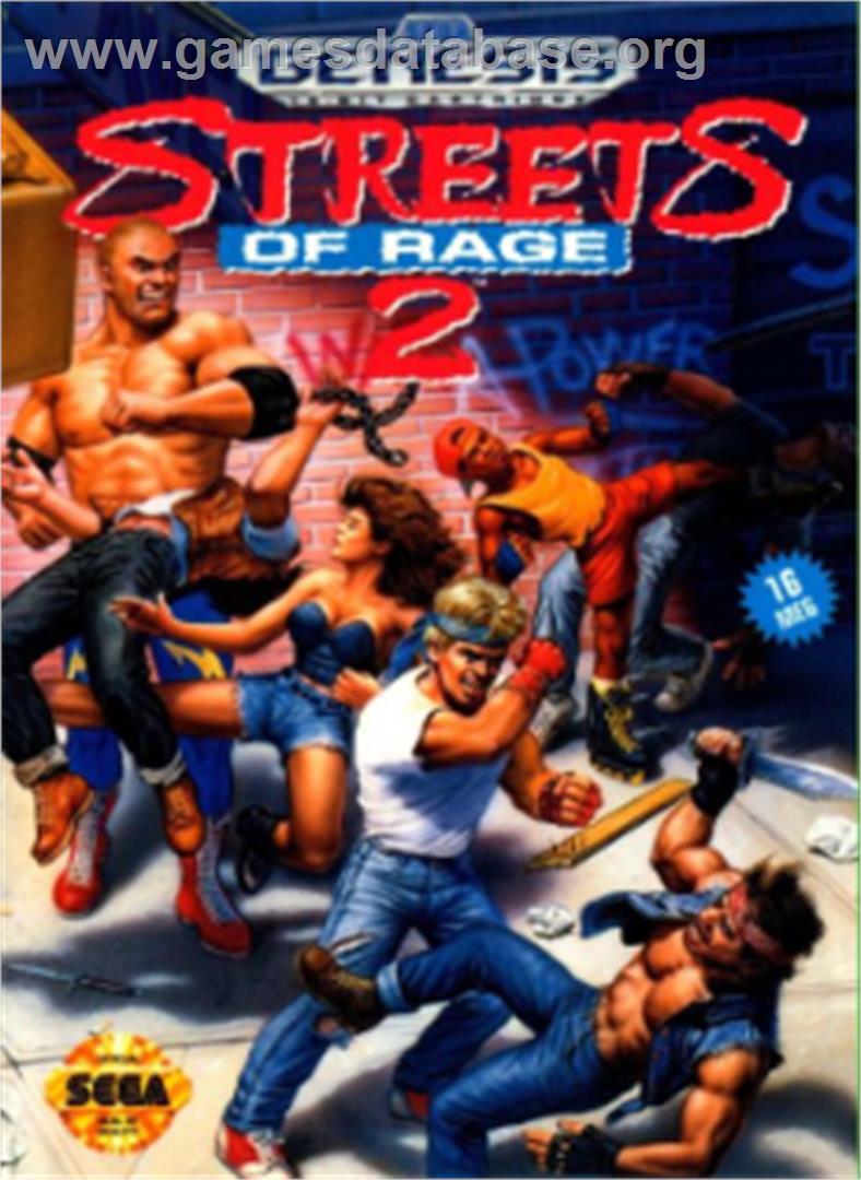 Streets of Rage 2 - Sega Nomad - Artwork - Box