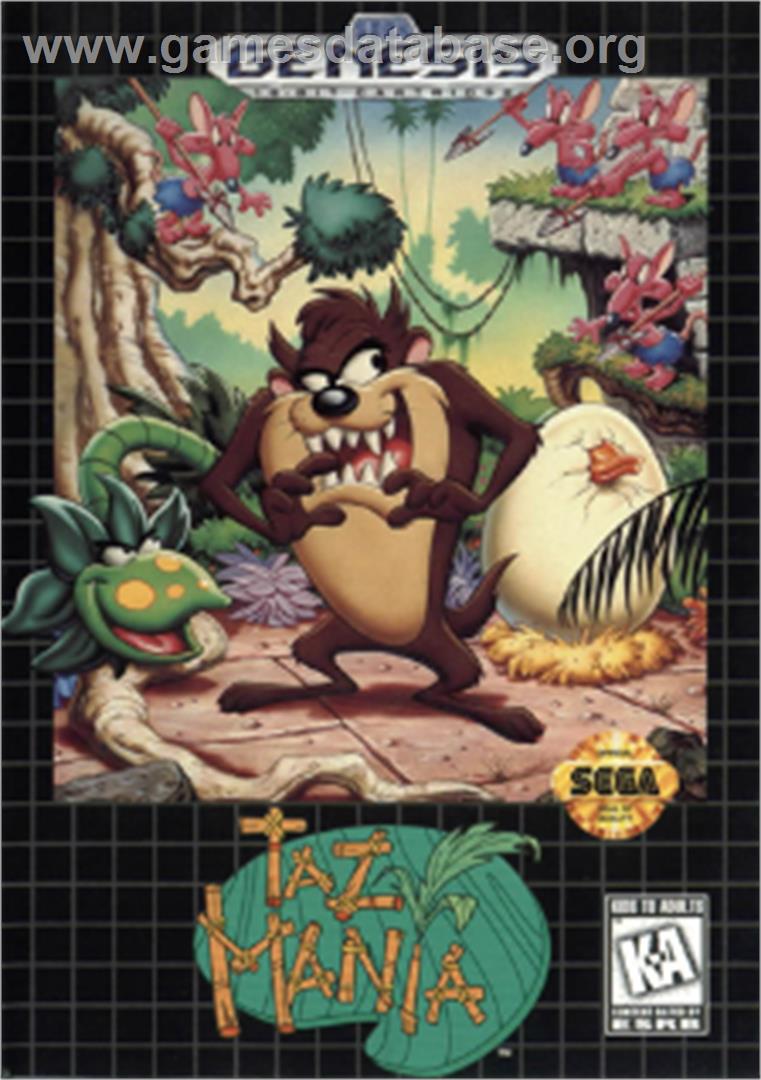 Taz-Mania - Sega Nomad - Artwork - Box