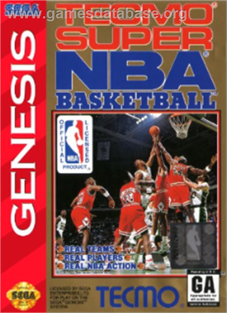 Tecmo Super NBA Basketball - Sega Nomad - Artwork - Box