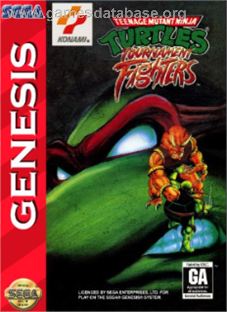 Teenage Mutant Ninja Turtles - Tournament Fighters - Sega Nomad - Artwork - Box