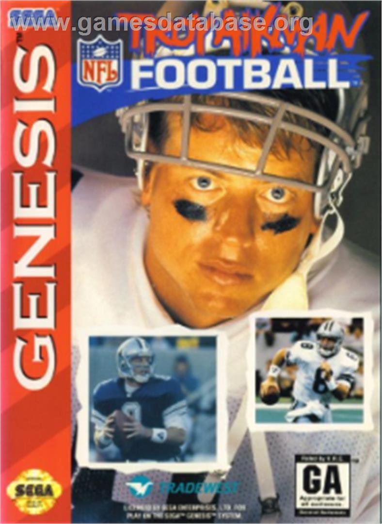 Troy Aikman NFL Football - Sega Nomad - Artwork - Box