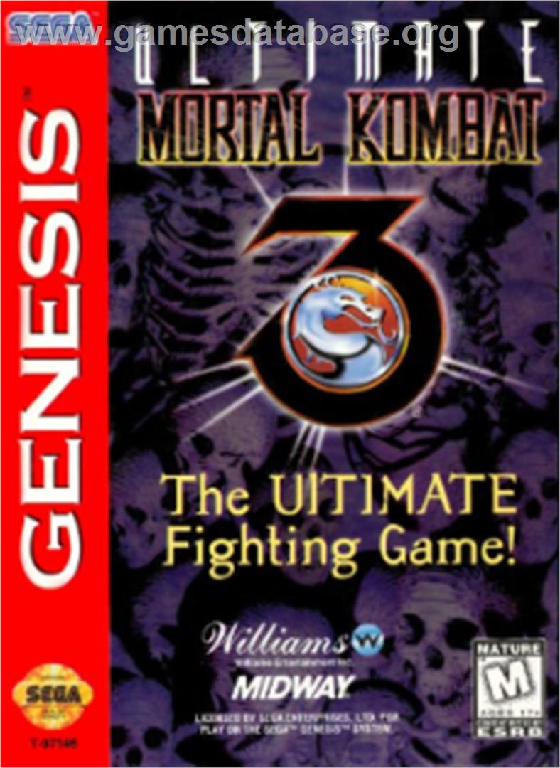 Ultimate Mortal Kombat 3 - Sega Nomad - Artwork - Box