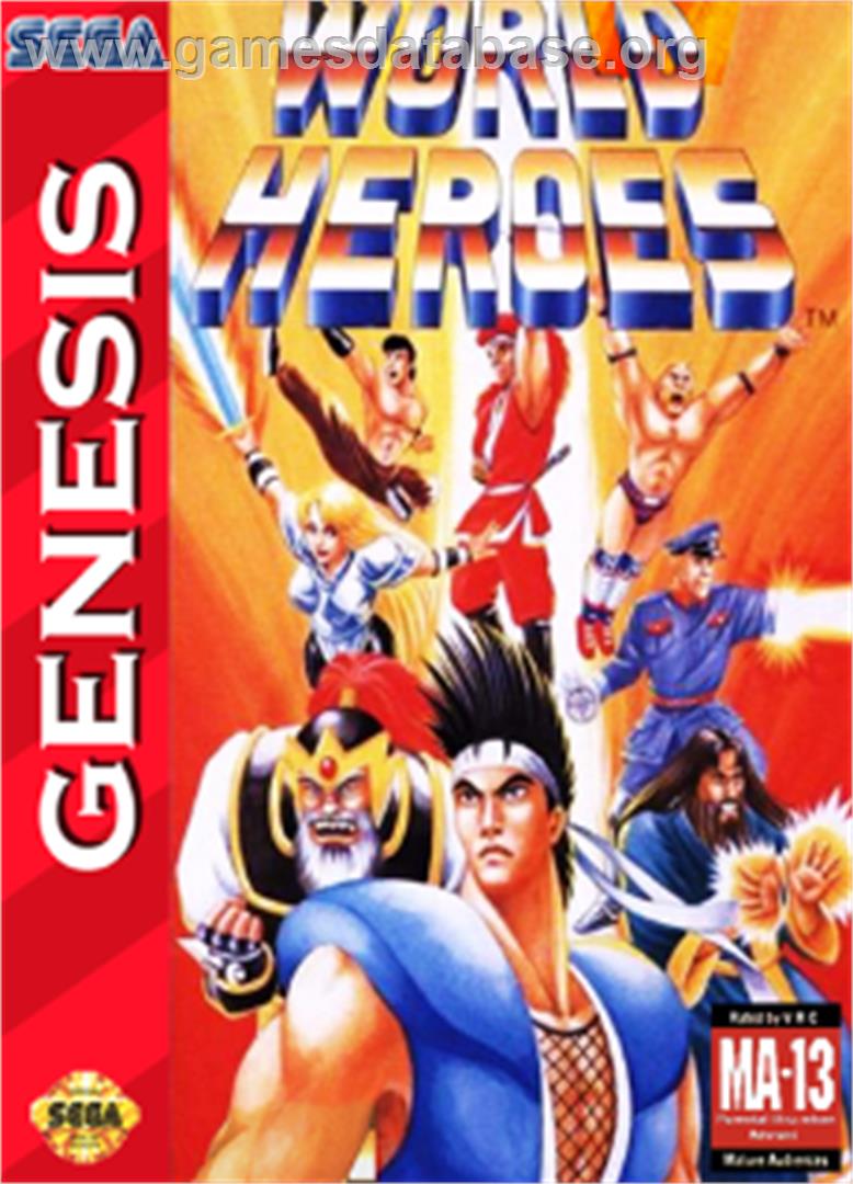 World Heroes - Sega Nomad - Artwork - Box