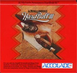 Cartridge artwork for Al Michaels Announces Hardball 3 on the Sega Nomad.