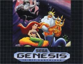 Cartridge artwork for Ariel - The Little Mermaid on the Sega Nomad.