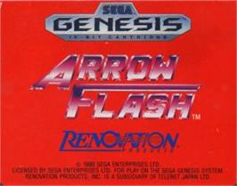 Cartridge artwork for Arrow Flash on the Sega Nomad.