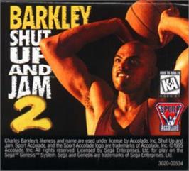 Cartridge artwork for Barkley Shut Up And Jam 2 on the Sega Nomad.