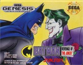 Cartridge artwork for Batman - Revenge Of The Joker on the Sega Nomad.