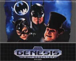 Cartridge artwork for Batman Returns on the Sega Nomad.