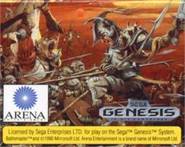 Cartridge artwork for Battle Master on the Sega Nomad.