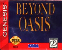 Cartridge artwork for Beyond Oasis on the Sega Nomad.