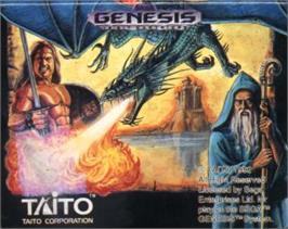 Cartridge artwork for Cadash on the Sega Nomad.