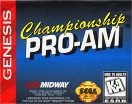 Cartridge artwork for Championship Pro-Am on the Sega Nomad.