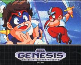 Cartridge artwork for Chiki Chiki Boys on the Sega Nomad.